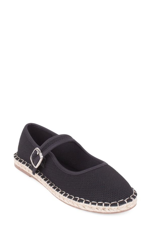 タハリ レディース シューズ パンプス Tahari Willow Esapdrille Mary Jane Flat Black ブラック