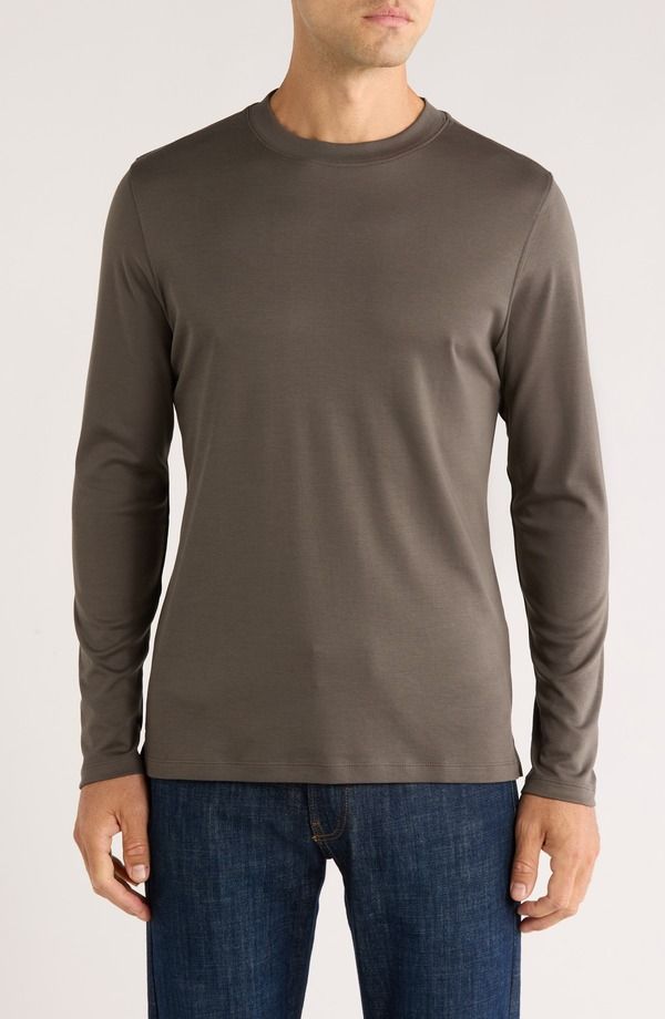 ロバートバラケット メンズ トップス Tシャツ Robert Barakett Georgia Long Sleeve TShirt Beluga
