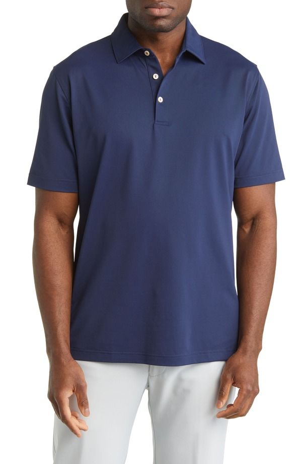 ピーター・ミラー メンズ トップス ポロシャツ Peter Millar Solid Performance Polo Navy ネイビー