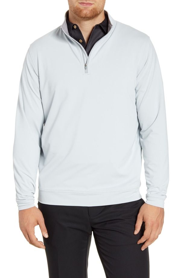 ピーター・ミラー メンズ アウター パーカー・スウェット ハーフジップ シャツ Peter Millar Perth Performance Quarter Zip Sweatshirt British Grey グレー 28,470円