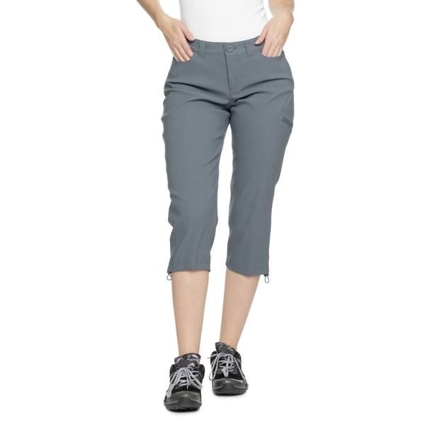 エディー バウアー レディース ボトムス カジュアルパンツ キャップ Eddie Bauerainier Capri Pants UPF 50 Graphite グラファイト