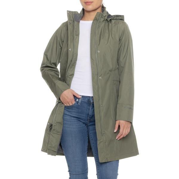 エディー バウアー レディース アウター ジャケット・ブルゾン コート Eddie Bauer Girl on the Go Trench Coat Waterproof Sprig