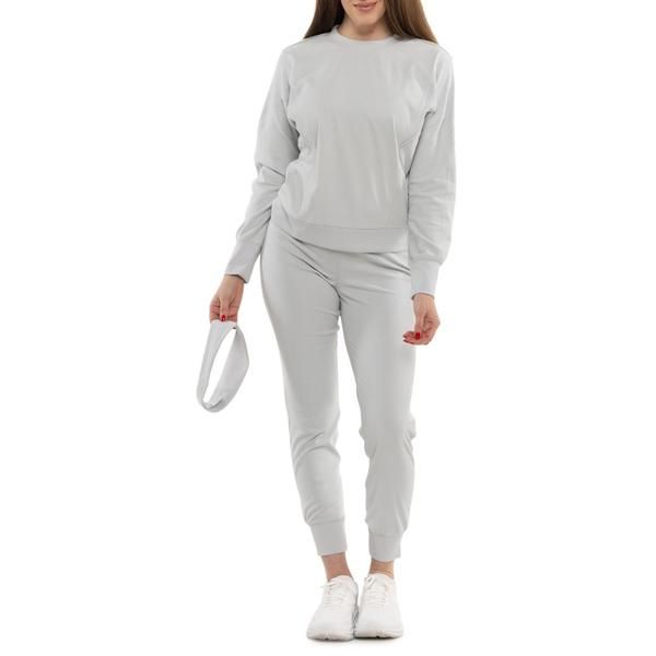 アールビーエックス レディース トップス シャツ プラスサイズ スウェット ジョガーパンツ RBX Plush Interlock Sweatshirt Joggers and Headband Set 3Piece Glacier Grey Htr グレー