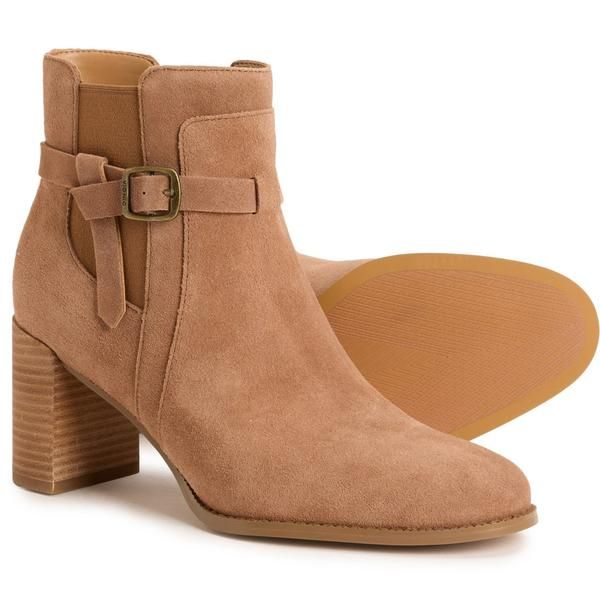 バイオニック レディース シューズ ブーツ・レインブーツ スエード Vionic Vivette Boots Suede For Women Hazelnut