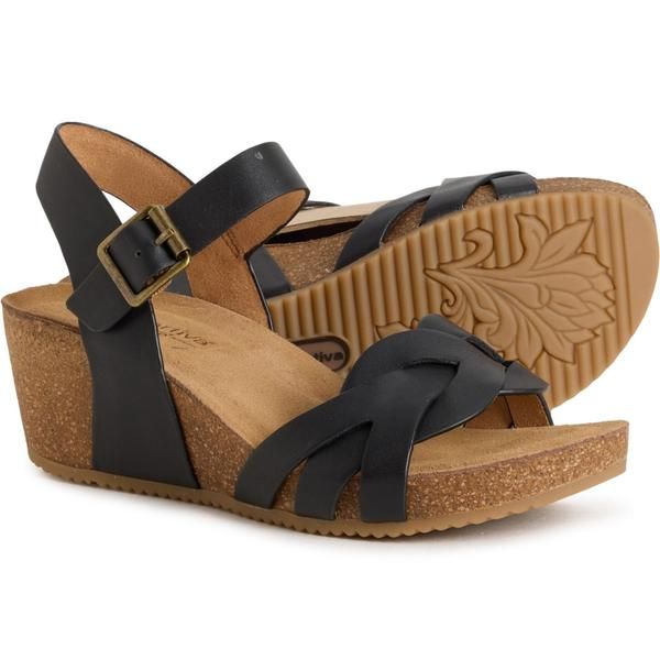 コンフォーティバ レディース シューズ サンダル レザー Comfortiva Erena Sandals Leather For Women Black ブラック
