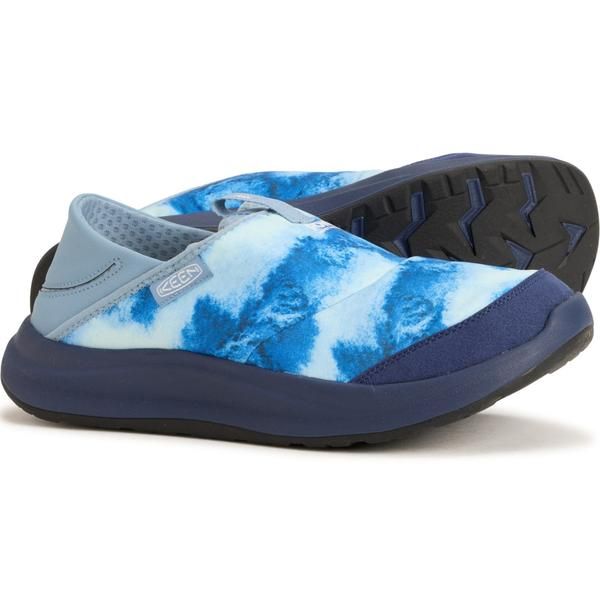 キーン メンズ シューズ スニーカー Keen Whyser Shoes SlipOns For Men Pow Glacier Blue ブルー