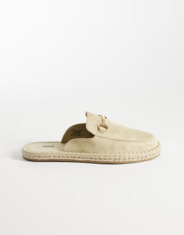 エイソス メンズ シューズ サンダル ASOS DESIGN mulespadrilles in stone ストーン