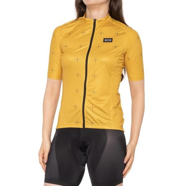 ゴアウェア レディース トップス シャツ ジャージー GORE WEAR Daily Cycling Jersey Full Zip Short Sleeve Uniform SandBlack ブラック