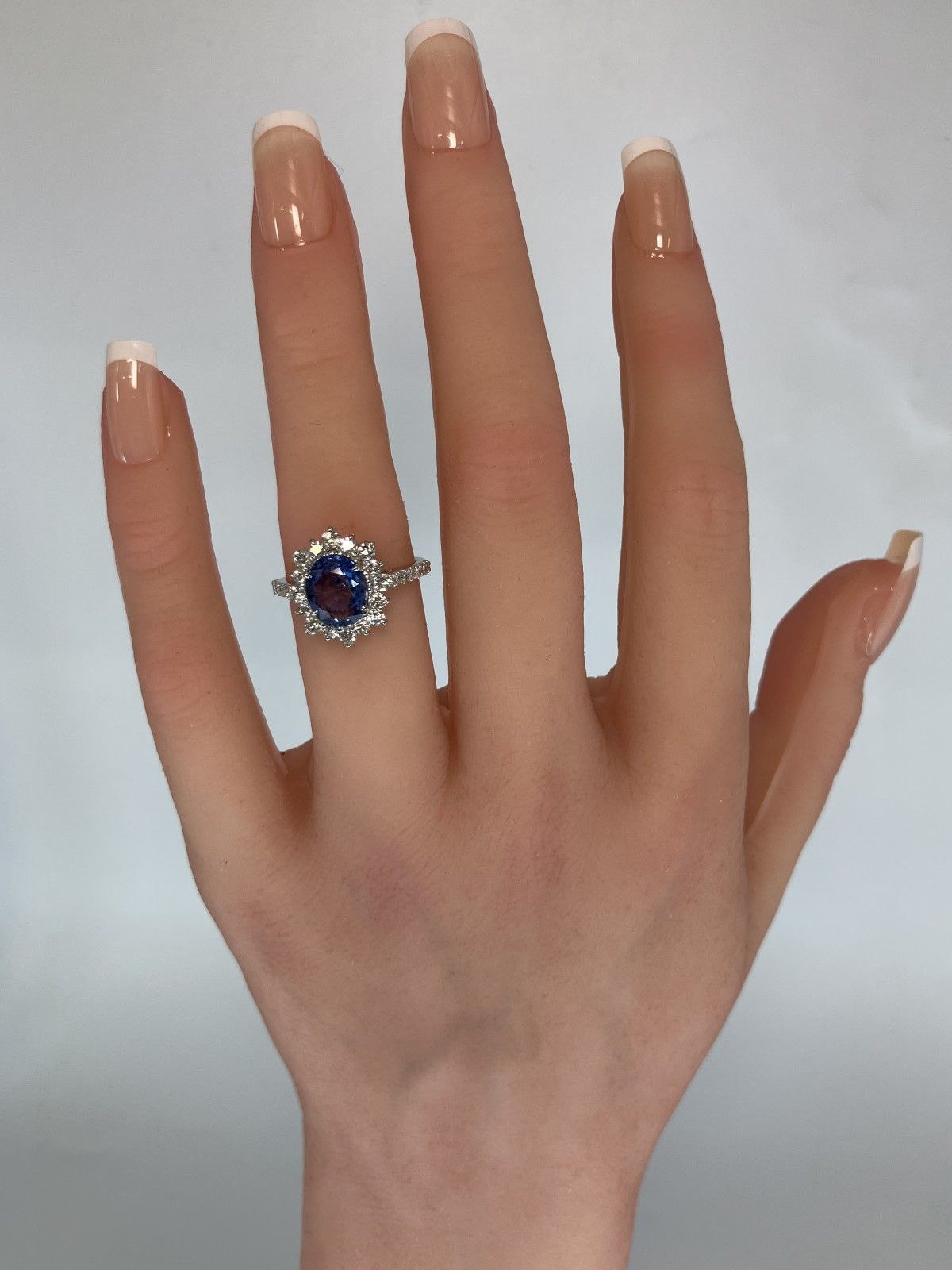 S925 ブルーサファイア リング 鑑別書あり サファイア 2.36ct コンフラワーブルー Cornflower blue AIGS鑑別書 D0