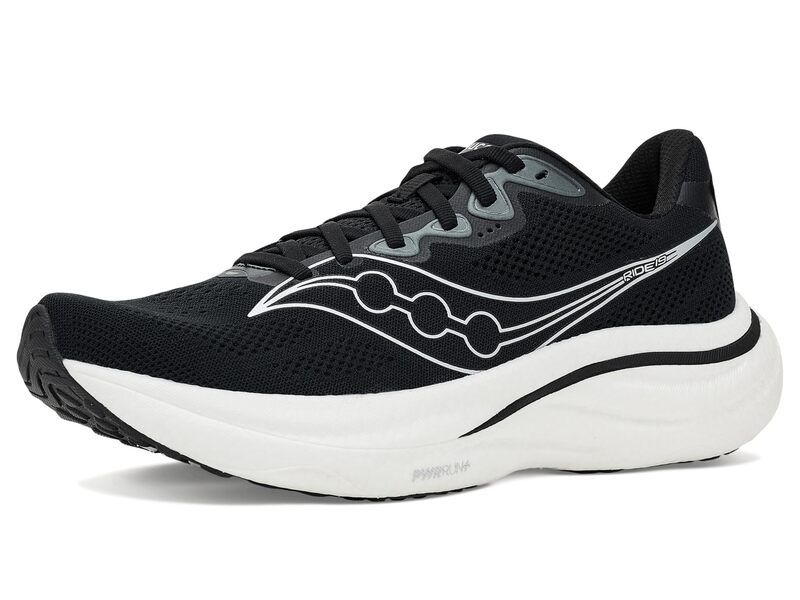 サッカニー メンズ シューズ スニーカー Saucony Ride 19 BlackSilver ブラック