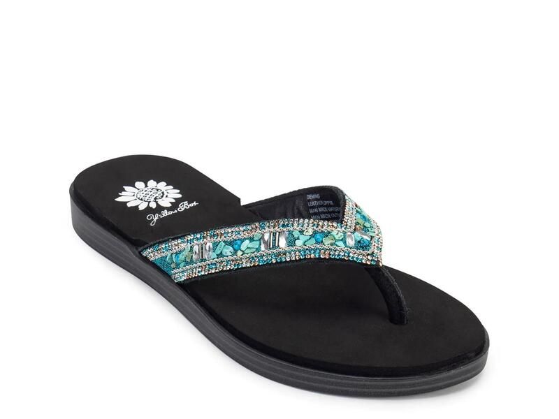 イエローボックス レディース シューズ サンダル Yellow BoxDeming Sandal TurquoiseBlack ブラック