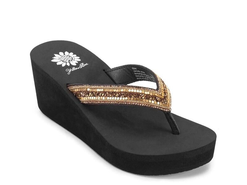 イエローボックス レディース シューズ サンダル Yellow BoxEdan Wedge Sandal Brown ブラウン