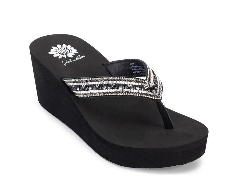 イエローボックス レディース シューズ サンダル Yellow BoxEdan Wedge Sandal Black ブラック