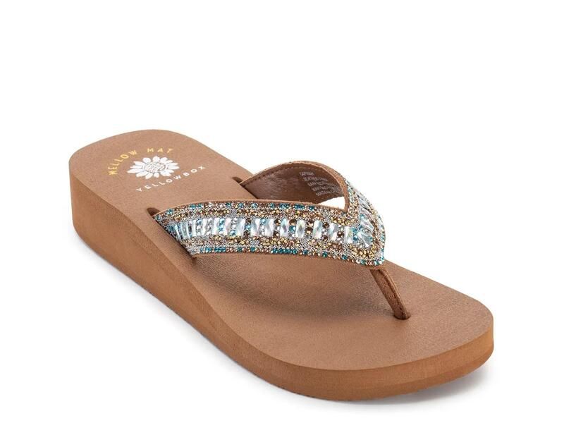 イエローボックス レディース シューズ サンダル Yellow BoxCarinah Wedge Sandal TurquoiseMulticolor ターコイズ