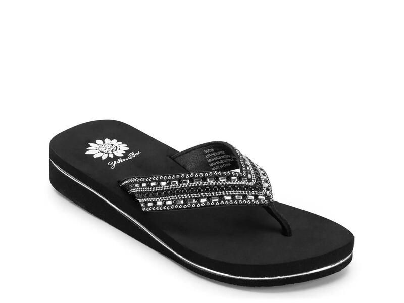 イエローボックス レディース シューズ サンダル Yellow BoxHardin Wedge Sandal Black ブラック