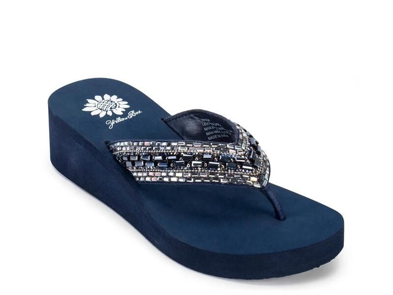 イエローボックス レディース シューズ サンダル Yellow BoxThona Wedge Sandal NavyMulticolor ネイビー
