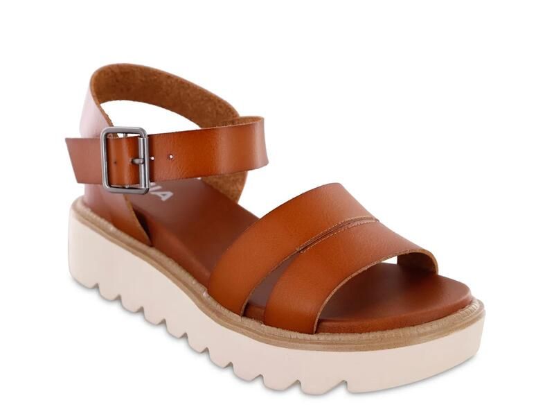 ミア レディース シューズ サンダル MiaJovie Wedge Sandal Cognac