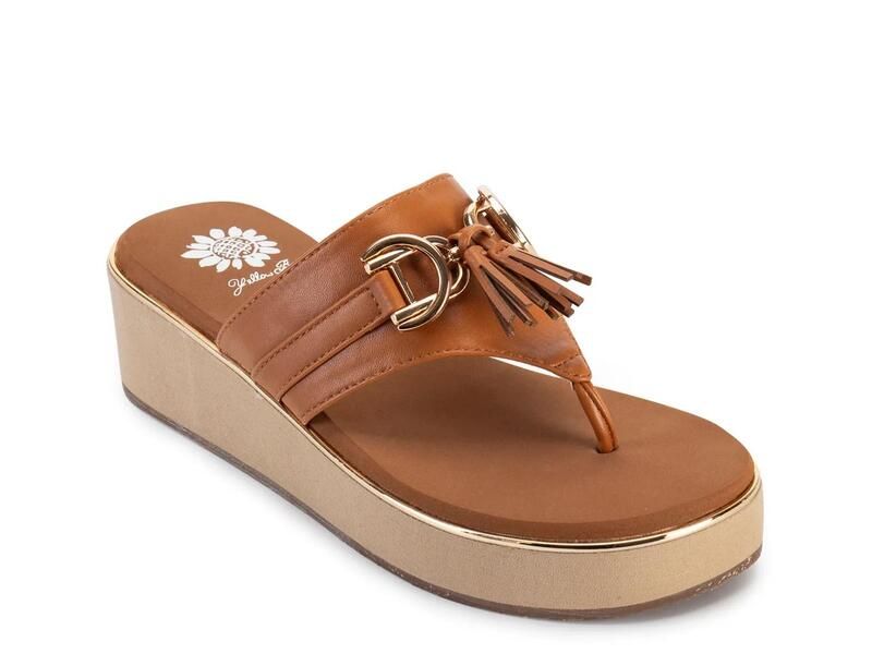 イエローボックス レディース シューズ サンダル Yellow BoxGeri Wedge Sandal Tan タン