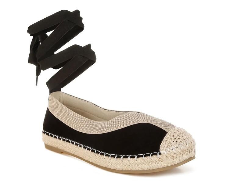 ロンドンラグ レディース シューズ パンプス London RagYalva Espadrille Flat Black ブラック
