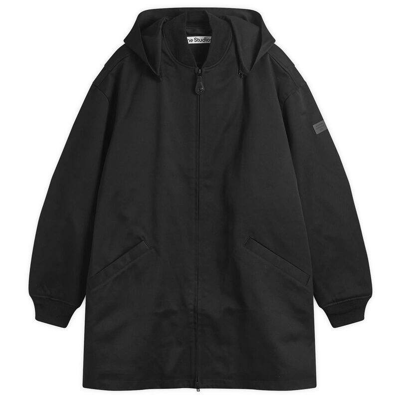 アクネ ストゥディオズ メンズ アウター ジャケット・ブルゾン ナイロン パーカー コットン Acne Studios Cottonylon Workwear Parka Black ブラック 138,400円