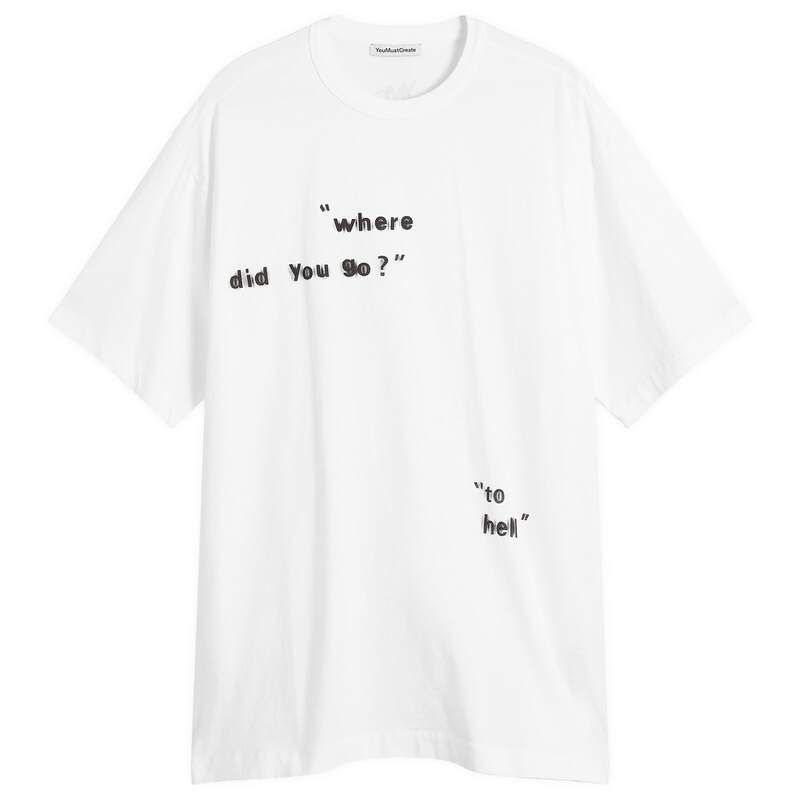 ワイエムシー メンズ トップス シャツ プリント YMC Where Did You Go Printriple T Shirt White ホワイト