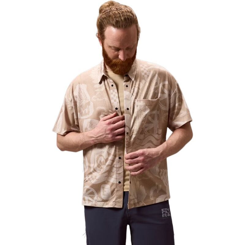 エンデュラ メンズ トップス Tシャツ 半袖 Enduralltrack Ride ShortSleeve Resort Shirt Mensand サンド