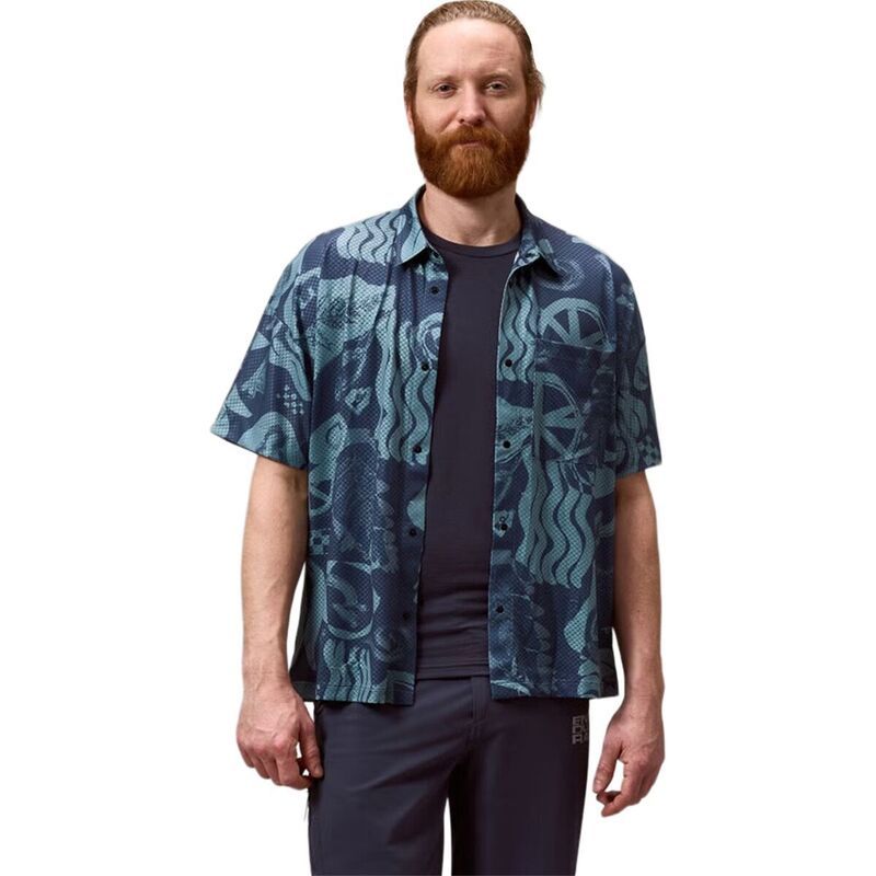 エンデュラ メンズ トップス Tシャツ 半袖 Enduralltrack Ride ShortSleeve Resort Shirt Mens Carbon Grey グレー