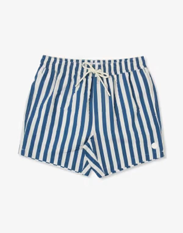 スリードベア メンズ 水着 ハーフパンツ・ショーツ ショートパンツ Threadbare swim shorts and white stripe BLUE ブルー