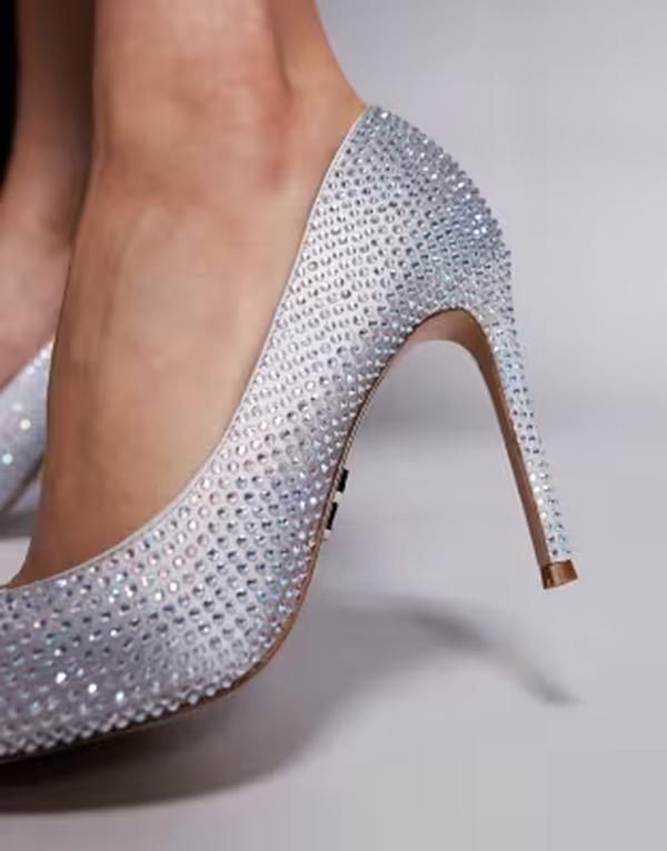 スティーブ マデン レディース シューズ パンプス Steve Madden Thrivembellished pumps IRIDESCENT シルバー