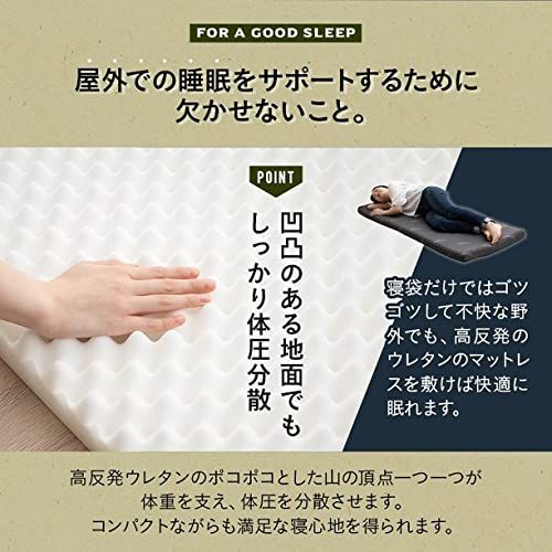 エムール ごろ寝マット 長座布団 180 キャンプ アウトドア マット コンパクト 高反発 ウレタン 軽量 約1.72? 厚さ6cm ごろ寝マットレス 洗えるカバーpms 626914a9