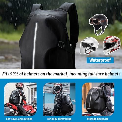 ヘルメットバッグ バイク リュック 防水 45L ヘルメット バイク ライディング 登山 日常の通勤などにY dfd0e0f6