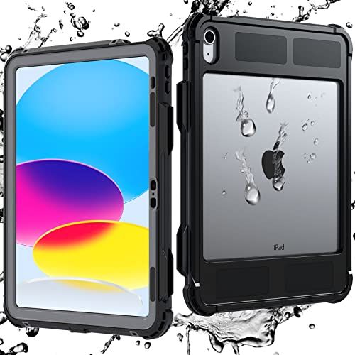 iPad 第11世代 ケース A16 (11インチ、2025モデル) iPad 第10世代 (10.9インチ、2022モデル)専用 防水 全面保護 耐衝撃 衝撃吸收 傷防止 防雪 防塵 360 頑丈 米軍 耐久性 分離型 雨の日、お風呂など適 660c0529