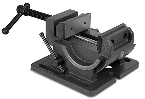 Nisorpa アングルマシンバイス アングルバイス U型 万力 最大開口110ｍｍ 左右0-90度回転 角度調整可能 ボール盤をフライス盤 や旋盤に 作業台 卓上 精密バイスkk 044f6271