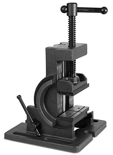 Nisorpa アングルマシンバイス アングルバイス U型 万力 最大開口110ｍｍ 左右0-90度回転 角度調整可能 ボール盤をフライス盤 や旋盤に 作業台 卓上 精密バイスkk 044f6271