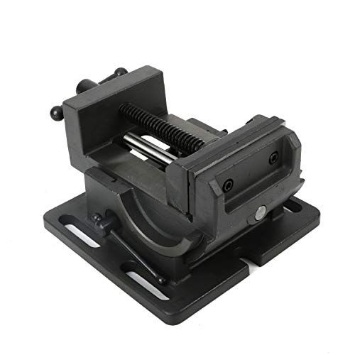Nisorpa アングルマシンバイス アングルバイス U型 万力 最大開口110ｍｍ 左右0-90度回転 角度調整可能 ボール盤をフライス盤 や旋盤に 作業台 卓上 精密バイスkk 044f6271