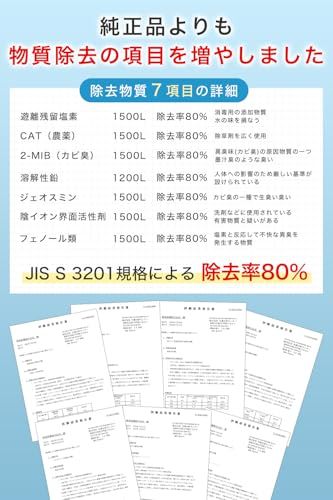 【JIS規格日本検査済み】クリンスイ対応 浄水カートリッジ SFC0002T 互換品（BSC05003・SFC0002TTS・ZSRJT002R12BC・FP1025・PZ871-3同等）7項目除去 スパウトインタイプ 水栓一体型浄水器用 3 580a12ba