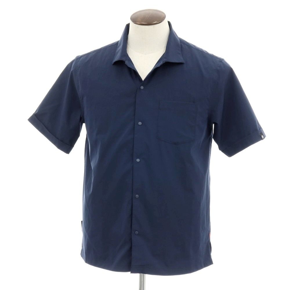 中古】マムート Mammut ポリエステル 半袖シャツ ネイビー【サイズASIA 