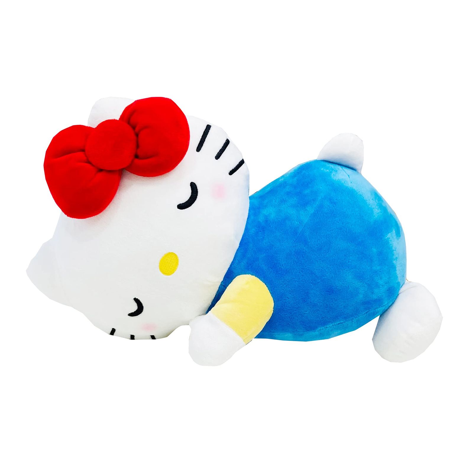 MORIPiLO 抱き枕 ハローキティ グッズ すやすや添い寝枕 ブルー 約45cm 大きい ぬいぐるみ クッション サンリオ キャラクターズ まくらのモリシタ 356438ma
