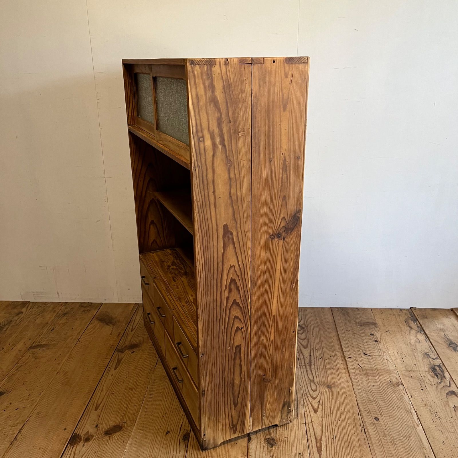 水屋箪笥キャビネット木製アンティーク古道具