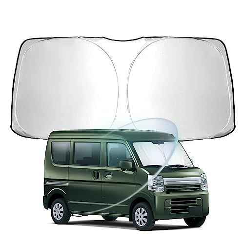 スズキ every フロント サンシェード エブリイ/エブリイワゴン DA17V DA17W型 2015年?現行 専用 サンシェード 車 フロント ガラス用 シンシェード 車 日除け UVカット断熱 遮光 車中泊 日よけ 折り畳み 軽くてコン 35bda9ef