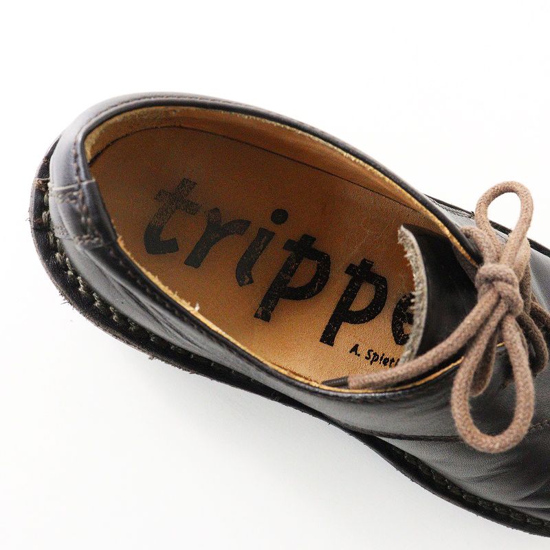 トリッペン trippen Dippy espresso レザー ダービーシューズ 35/22.5cm ダークブラウン エスプレッソ┃クラシック【2400014935950】