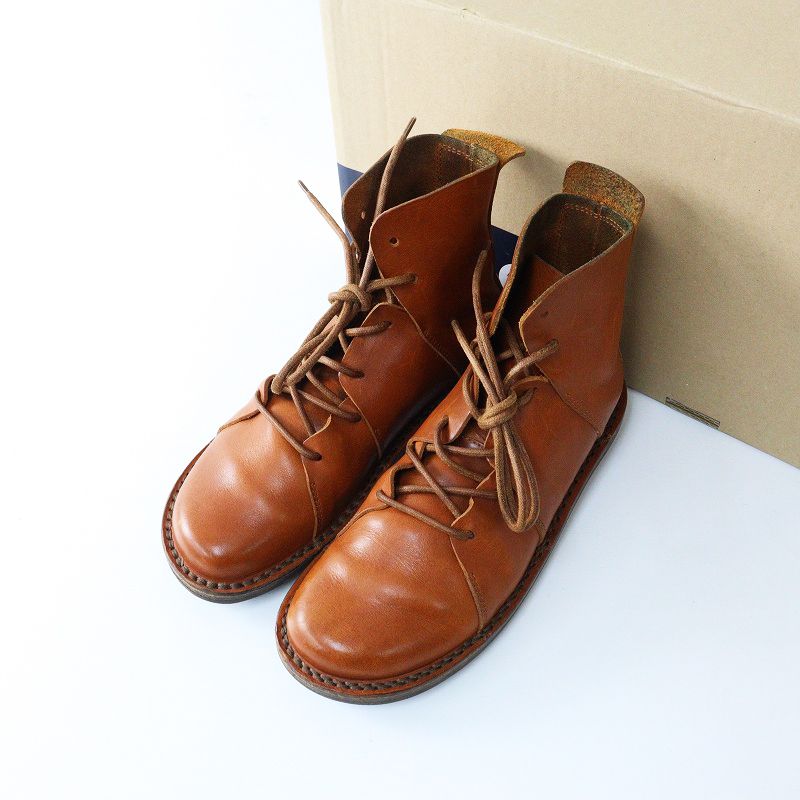 定番 トリッペン trippen ノマド NOMAD レザー レースアップブーツ 35/22.5cm アカチャ┃フラット 革靴【2400014935967】