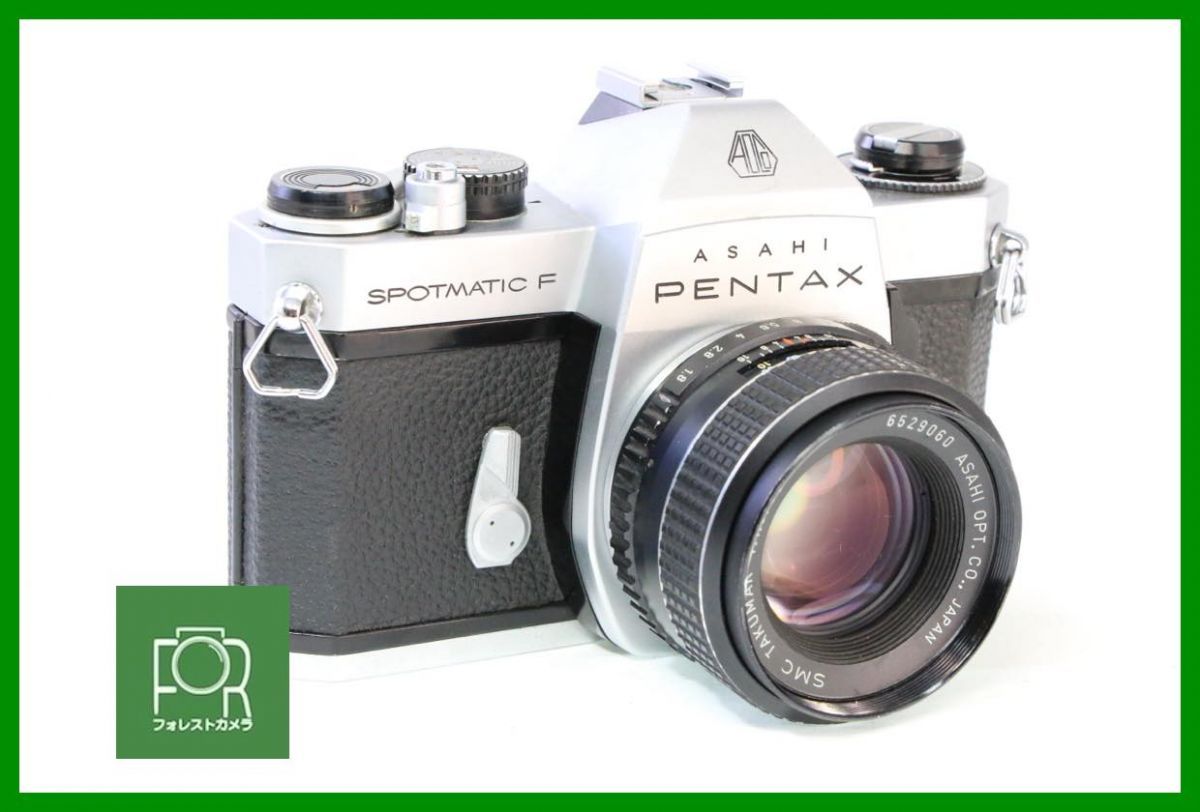 【動作保証・点検済】良品■PENTAX SPOTMATIC F±SMC TAKUMAR 55mm F1.8 M42■シャッター全速・露出計完動■AD913