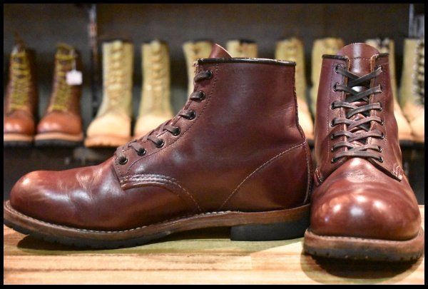 【8D 良品 17年】レッドウィング 9411 ベックマン ブラックチェリー フェザーストーン プレーントゥ 9011 ブーツ redwing HOPESMORE【GE043】