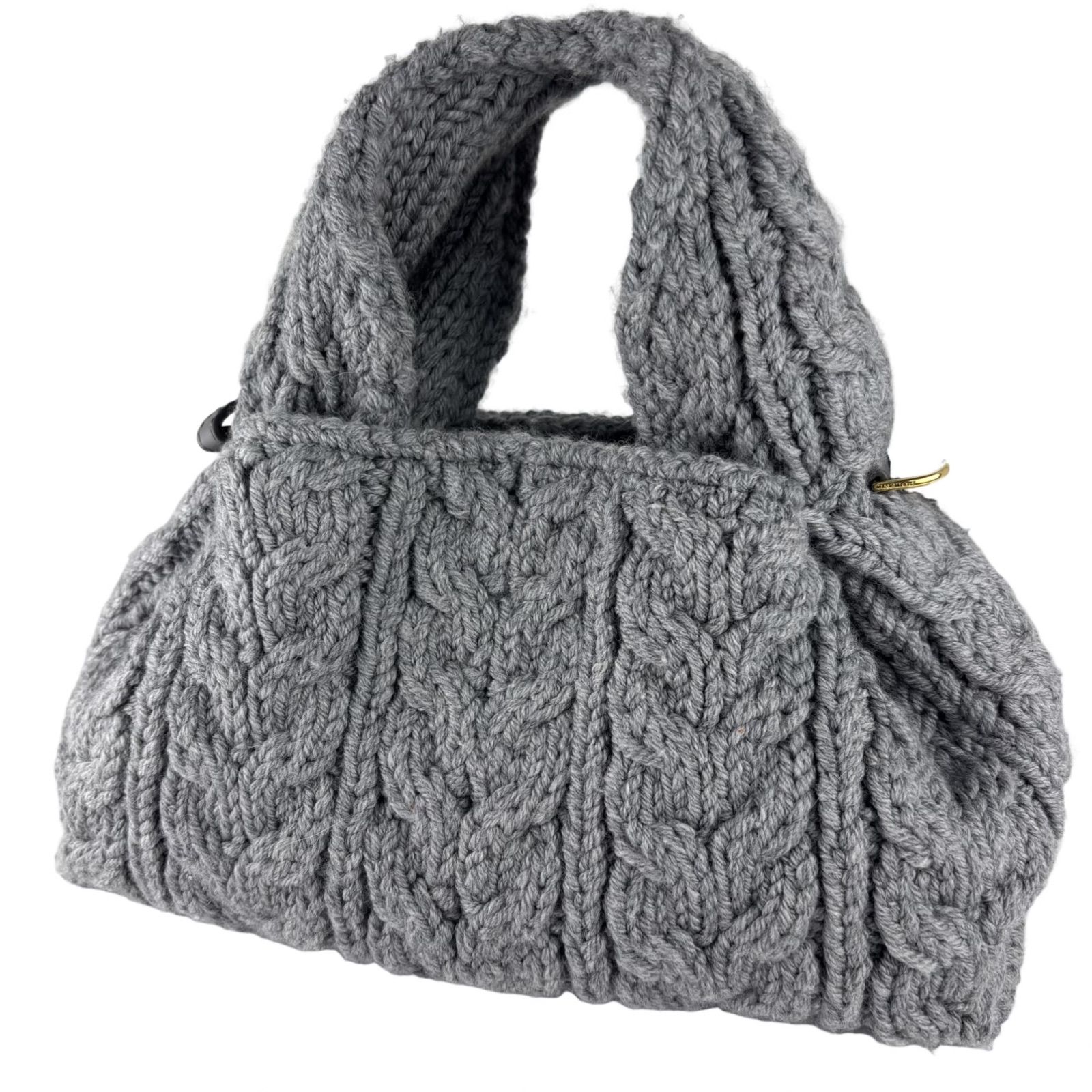POLENE ポレーヌ Numero Neuf Mini メリノ ハンドバッグ グレー レディース 2WAY バッグ