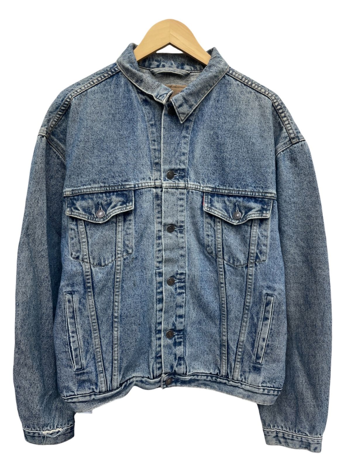 Levi’s (リーバイス) ユーロモデル デニムジャケット Gジャン チュニジア製 89年製 古着 ビンテージ 70503-02 XL ブルー メンズ/045