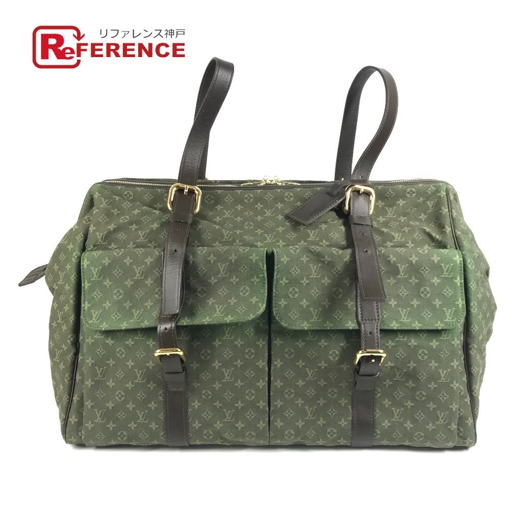 LOUIS VUITTON ルイヴィトン ボストンバッグ ルイーズ M42322 モノグラムミニキャンバス カーキ