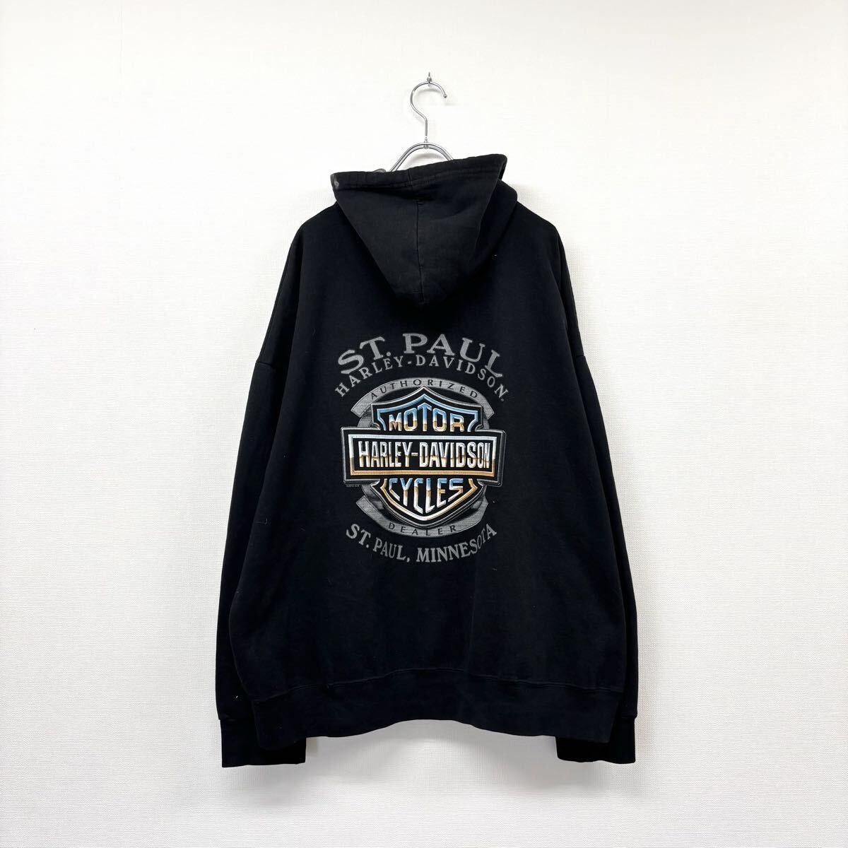 HARLEY DAVIDSON ハーレーダビッドソン スカル ジップ パーカー 