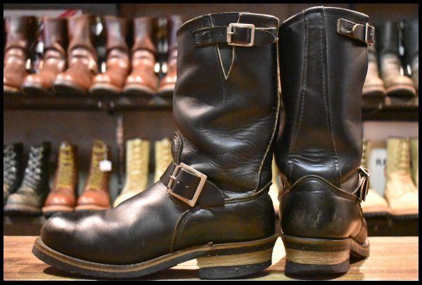 【7.5D 良品 PT91プリント 95年】レッドウィング 2268 エンジニア 黒 ブラッククローム スチールトゥ ブーツ redwing HOPESMORE【GE052】 【7.5D 良品 PT91プリント 95年】レッドウィング 2268 エンジニア 黒 ブラッククローム スチールトゥ ブーツ redwing HOPESMORE【GE052】