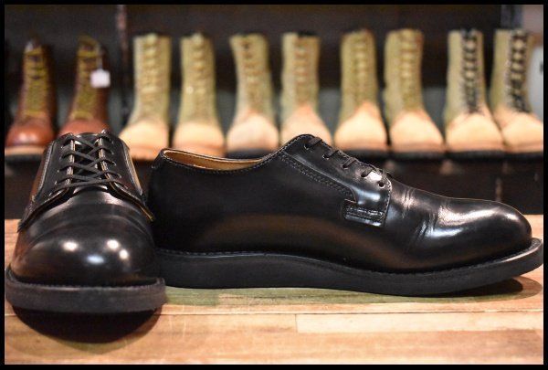 【8D 美品 25年】レッドウィング 101 ポストマン シューズ 黒 ブラック シャパラル ローカット 短靴 ブーツ redwing HOPESMORE【GE053】 【8D 美品 25年】レッドウィング 101 ポストマン シューズ 黒 ブラック シャパラル ローカット 短靴 ブーツ redwing HOPESMORE【GE053】